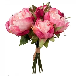 Pion bukett, 30cm, pink, konstgjord blomma