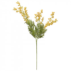 Mimosa, Acacia dealbata, 68cm, gul, konstgjord blomma