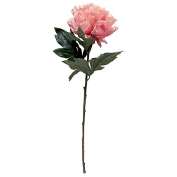 Pion, 75cm, pink, konstgjord blomma