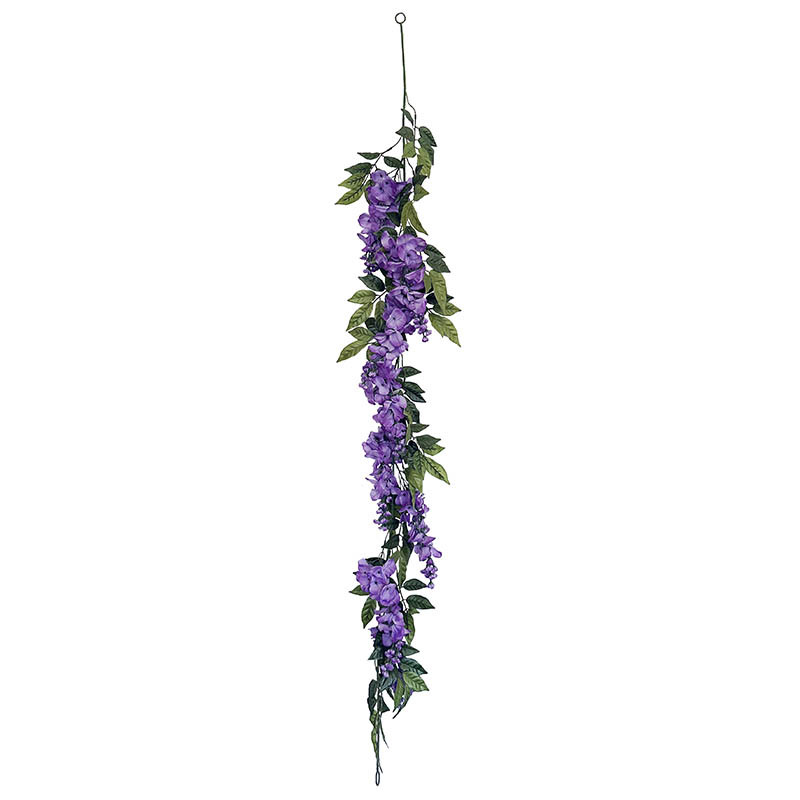 Blåregnsranka, 156cm, konstgjord blomma