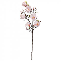 Magnolia gren, 110cm, rosa, konstgjord blomgren