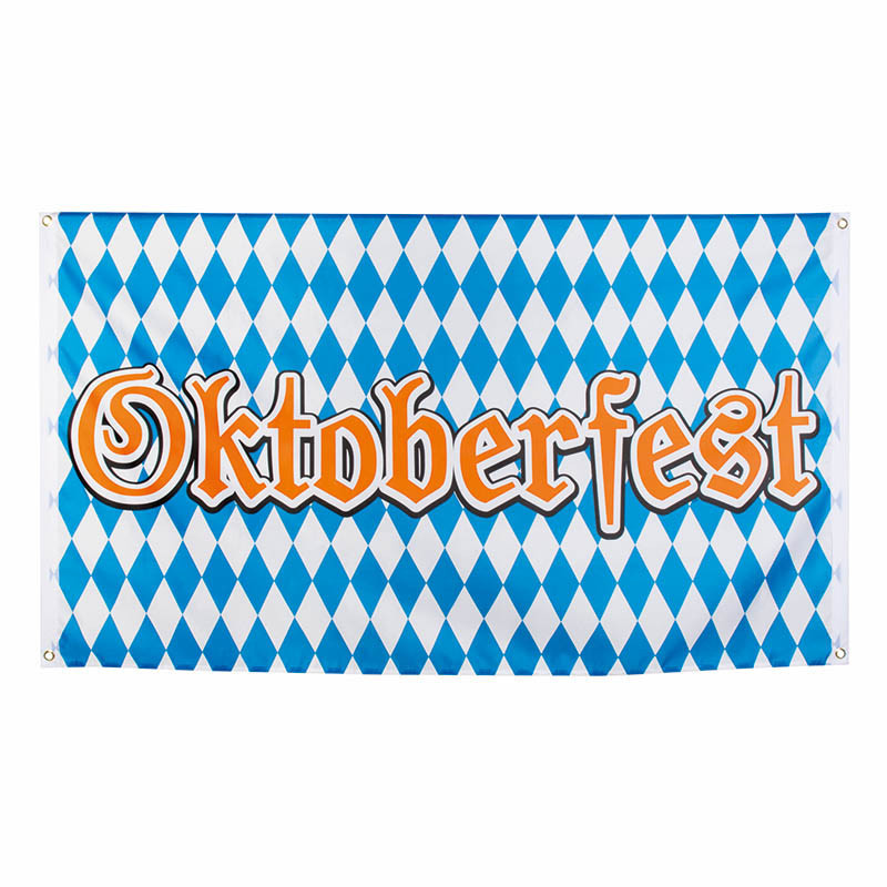 Flagga med Oktoberfest-print och 4 öljetter